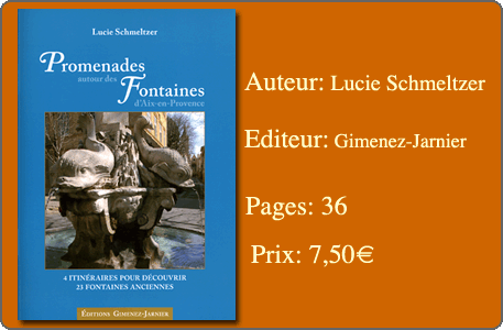 promenade autour des fontaines d'Aix en Provence. Fiche